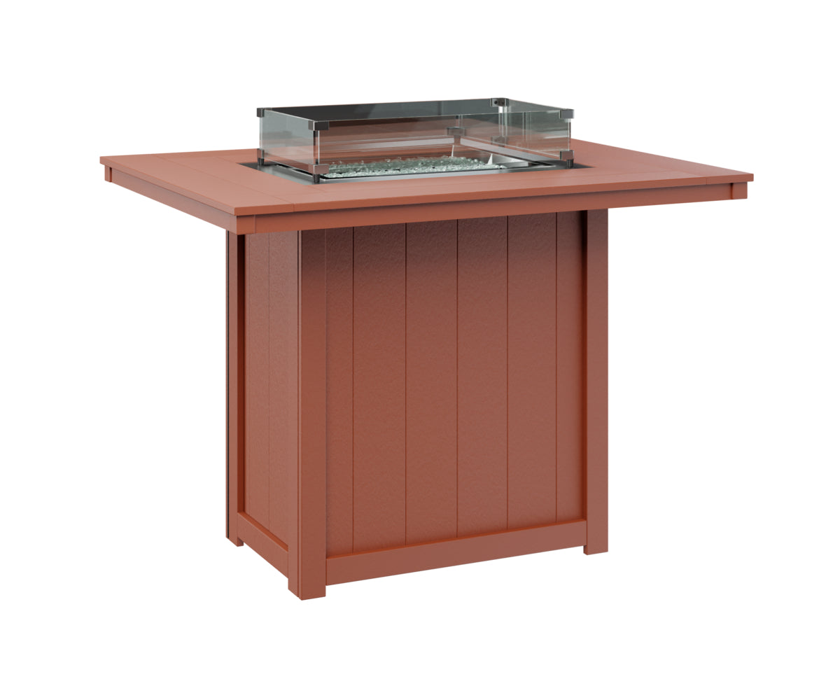 Berlin Gardens Donoma Standard Top 42" x 54" Rectangular Fire Table Bar