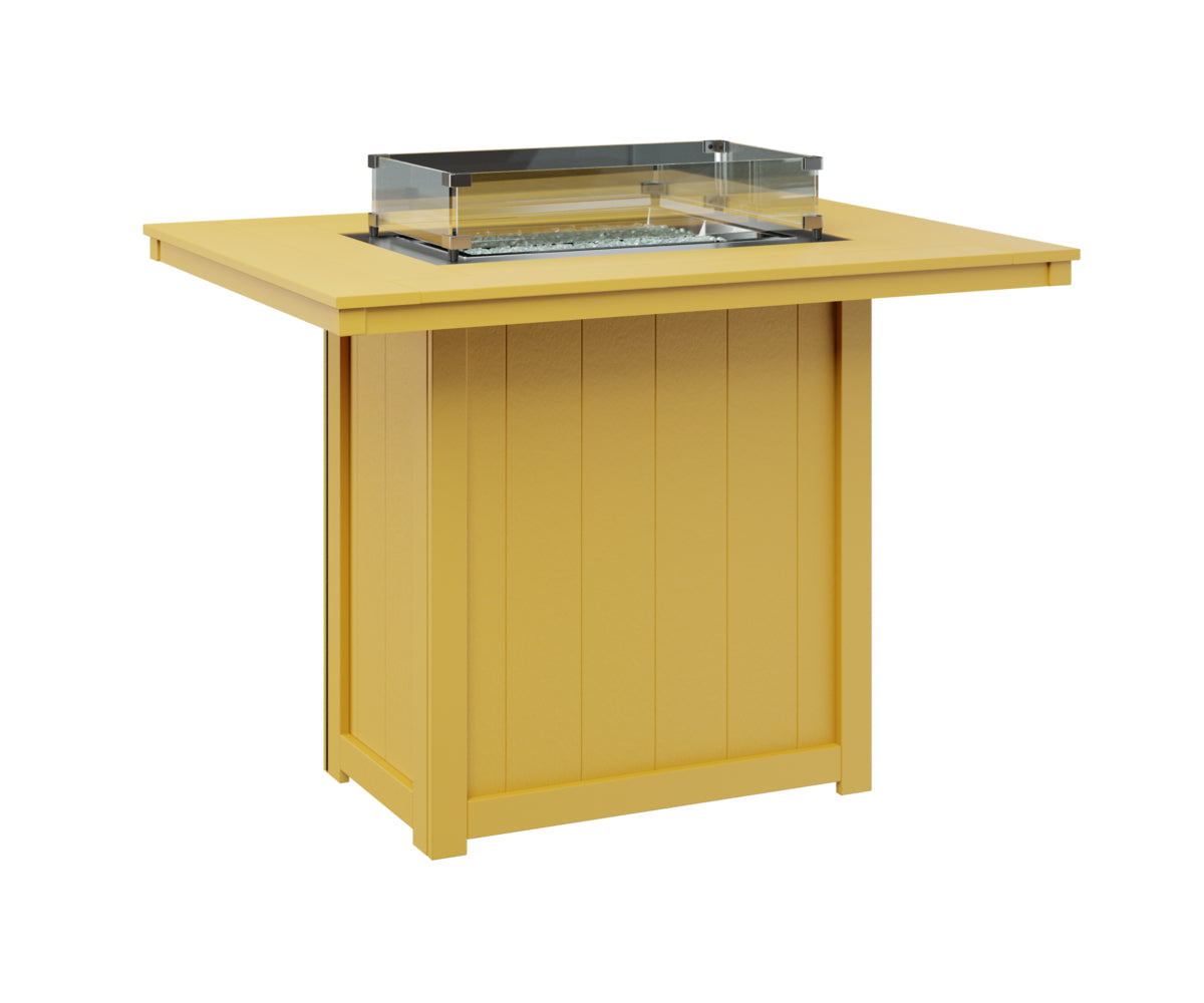 Berlin Gardens Donoma Standard Top 42" x 54" Rectangular Fire Table Bar