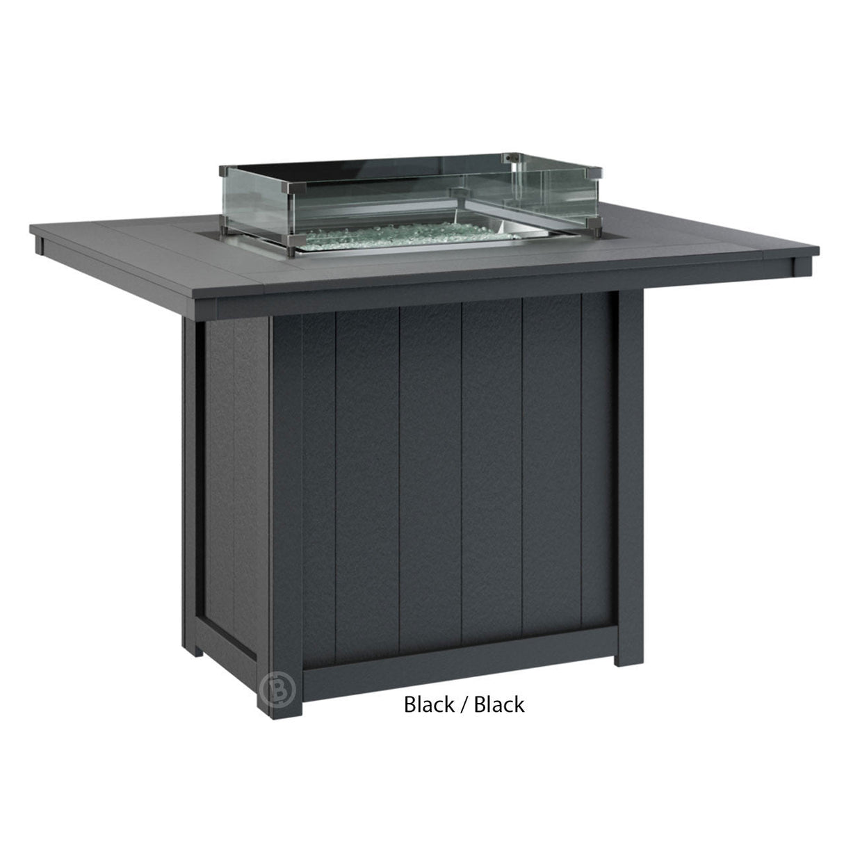 Berlin Gardens Donoma Standard Top 42" x 54" Rectangular Fire Table Counter