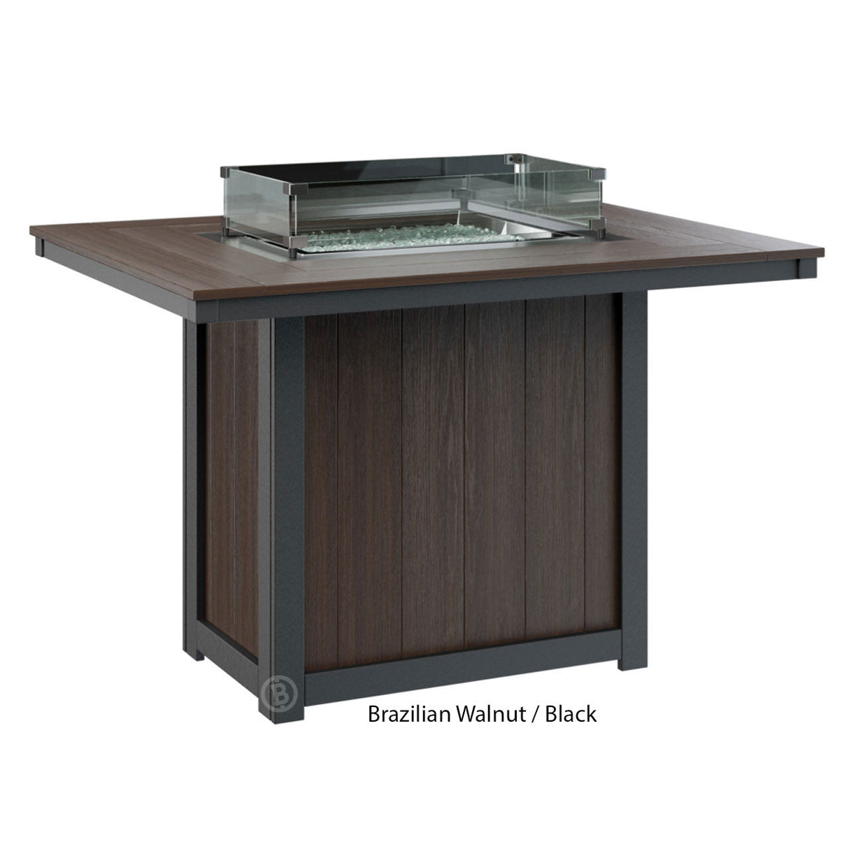 Berlin Gardens Donoma Standard Top 42" x 54" Rectangular Fire Table Counter