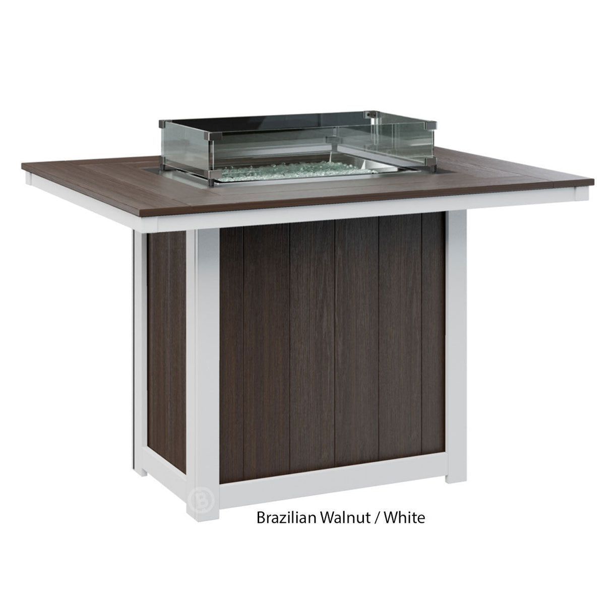 Berlin Gardens Donoma Standard Top 42" x 54" Rectangular Fire Table Counter