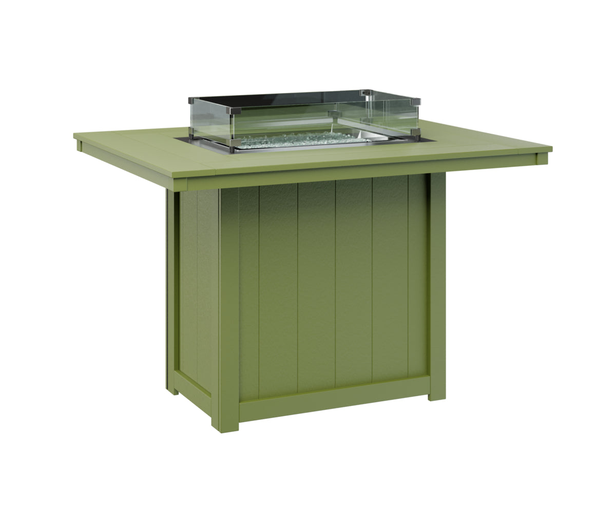 Berlin Gardens Donoma Standard Top 42" x 54" Rectangular Fire Table Counter