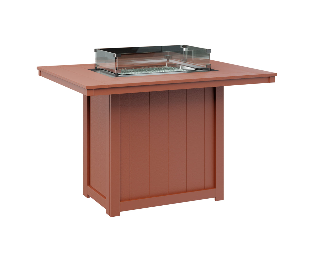 Berlin Gardens Donoma Standard Top 42" x 54" Rectangular Fire Table Counter