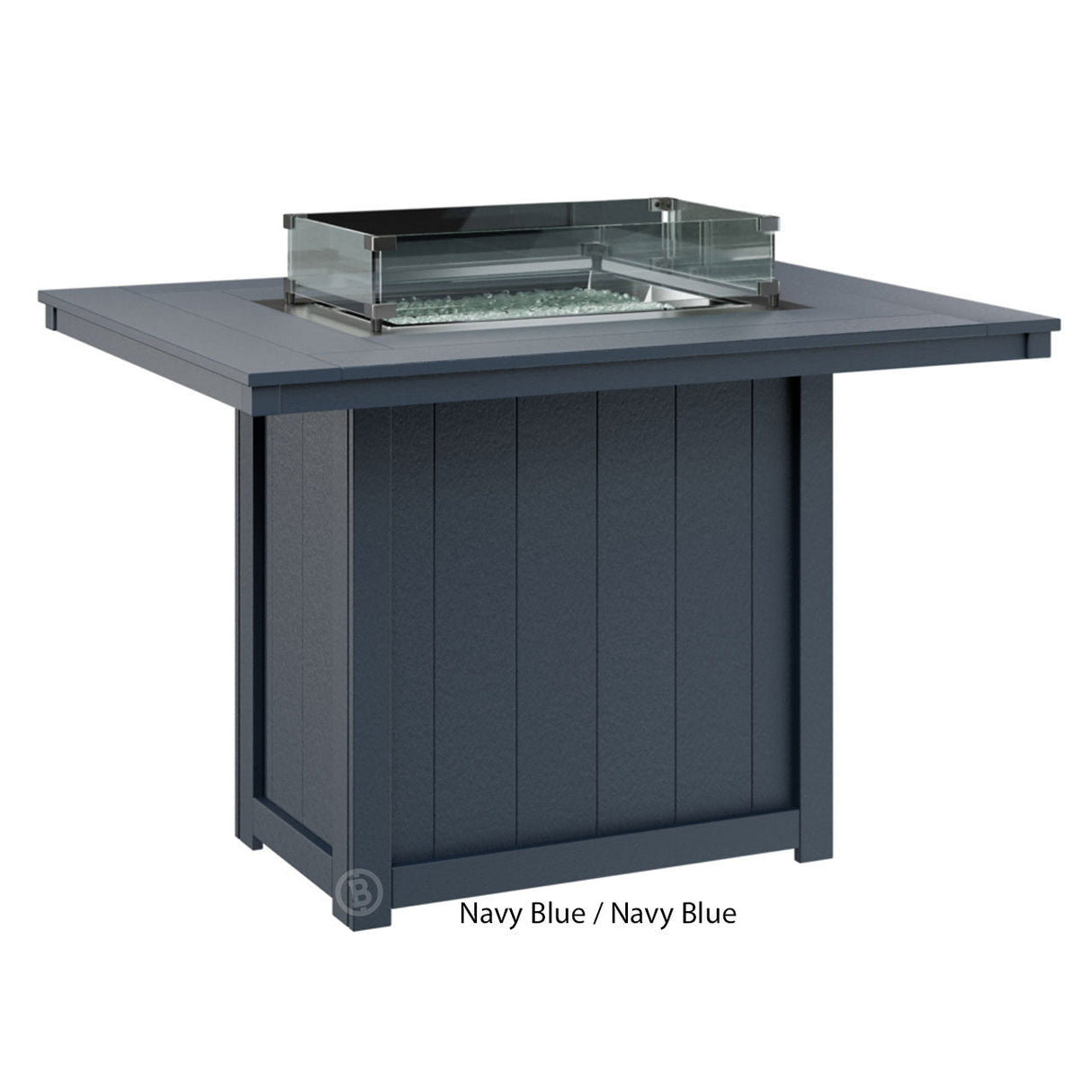 Berlin Gardens Donoma Standard Top 42" x 54" Rectangular Fire Table Counter