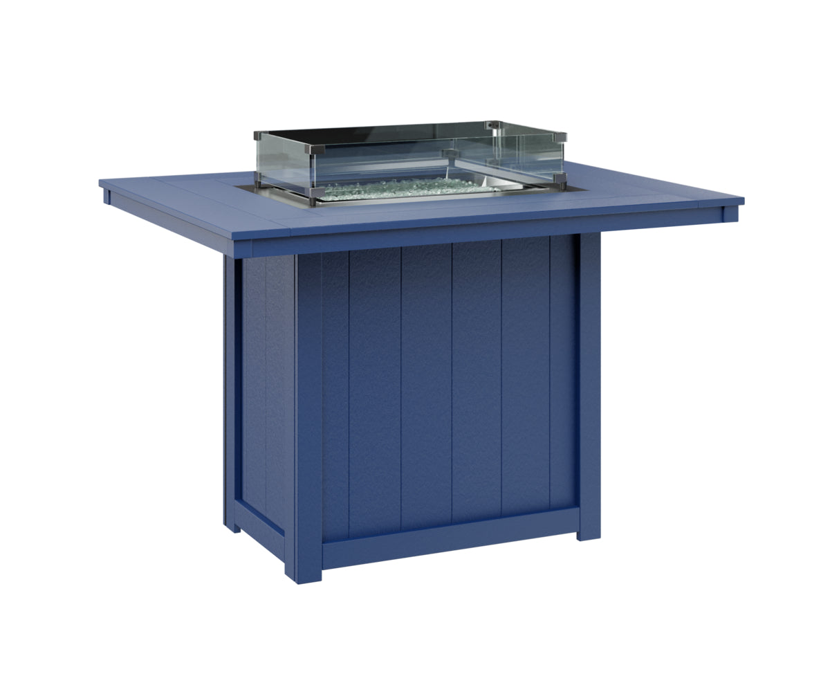 Berlin Gardens Donoma Standard Top 42" x 54" Rectangular Fire Table Counter
