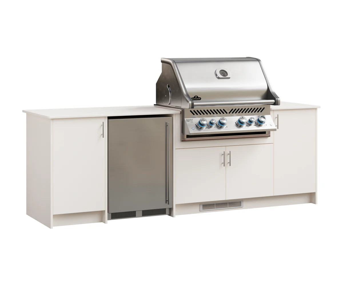 Berlin Gardens Agora 104" Outdoor Kitchen for Napoleon Grill