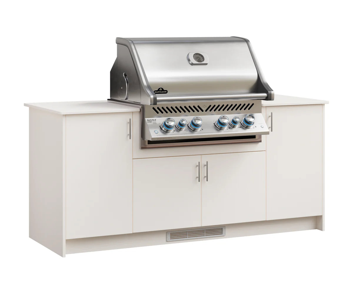 Berlin Gardens Agora 79" Outdoor Kitchen for Napoleon Grill