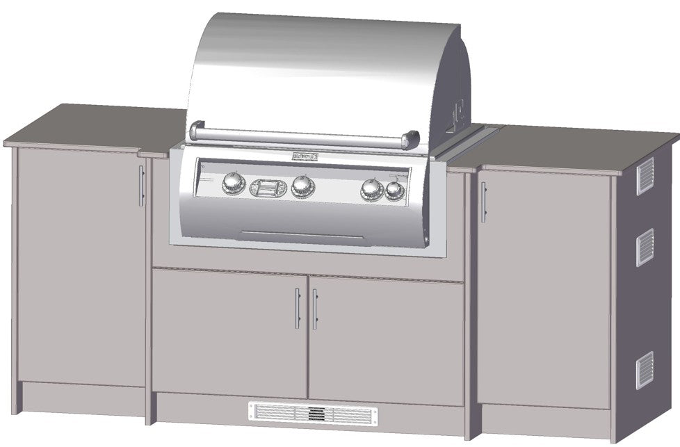 Berlin Gardens Agora 83" Outdoor Kitchen for Fire Magic Grill