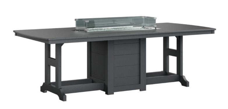 Berlin Gardens Garden Classic Standard Top 44" x 96" Rectangular Fire Counter Table