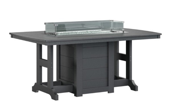 Berlin Gardens Garden Classic Standard Top 44" x 72" Rectangular Fire Counter Table