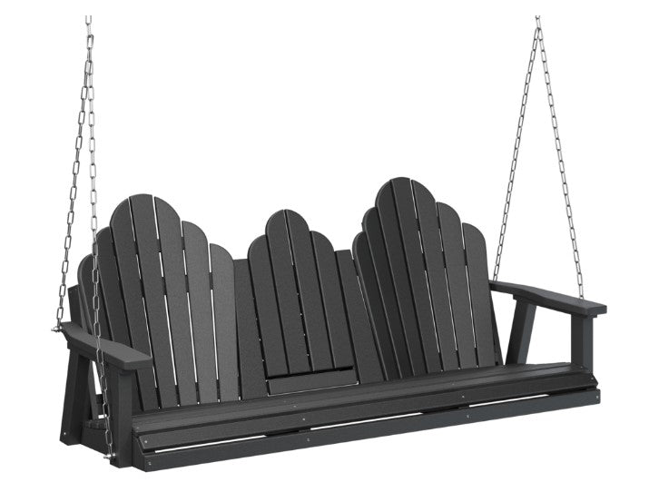 Berlin Gardens Cozi-Back Three Seat Swing w/Console (Zinc Chains)