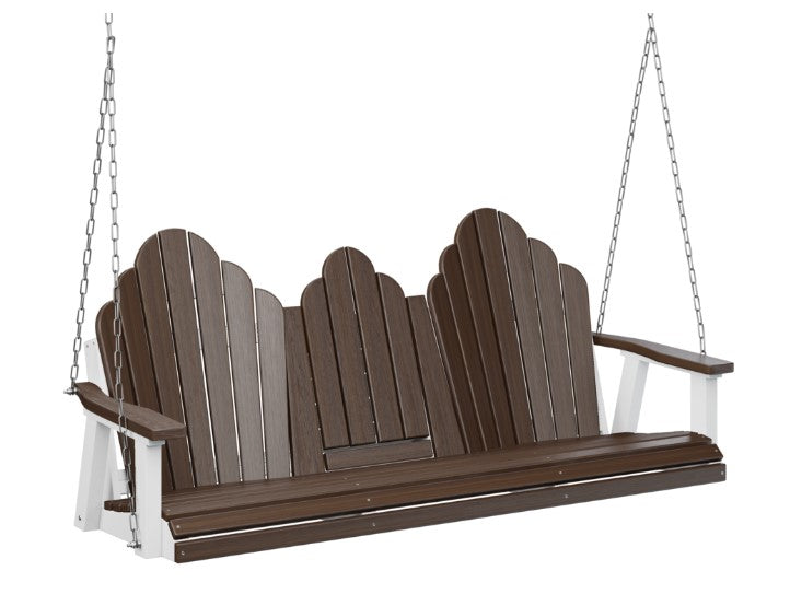 Berlin Gardens Cozi-Back Three Seat Swing w/Console (Stainless Chains)