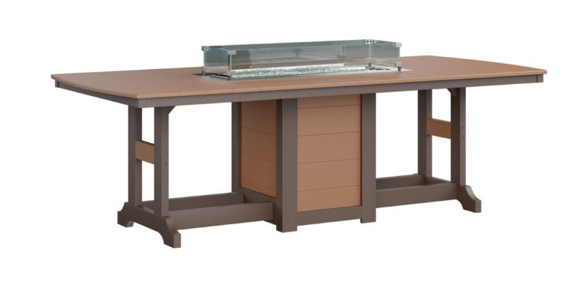 Berlin Gardens Garden Classic Standard Top 44" x 96" Rectangular Fire Dining Table