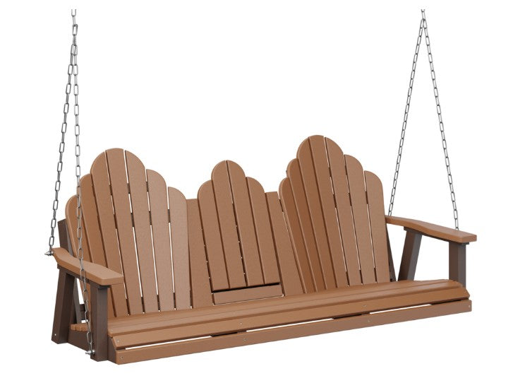 Berlin Gardens Cozi-Back Three Seat Swing w/Console (Stainless Chains)