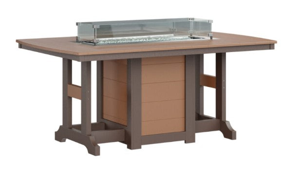 Berlin Gardens Garden Classic Standard Top 44" x 72" Rectangular Fire Bar Table