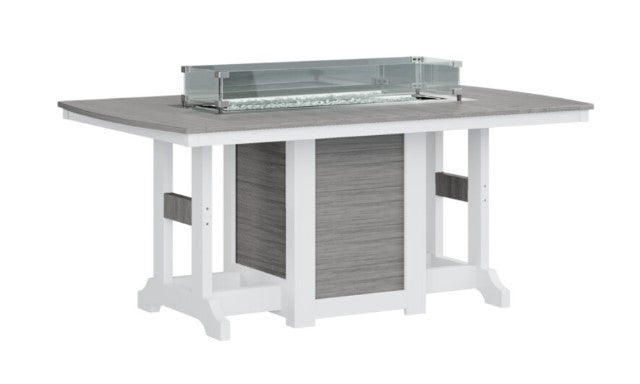Berlin Gardens Garden Classic Standard Top 44" x 72" Rectangular Fire Counter Table