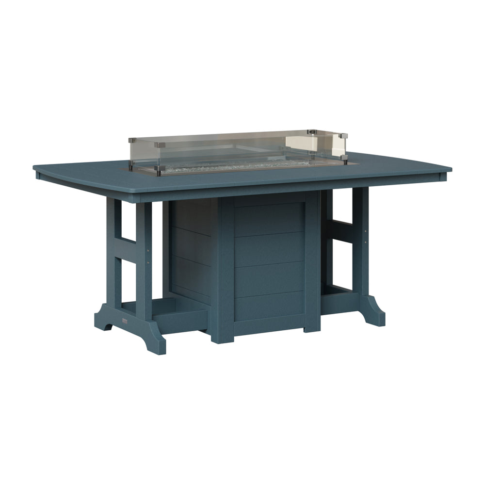 Berlin Gardens Garden Classic Standard Top 44" x 72" Rectangular Fire Bar Table