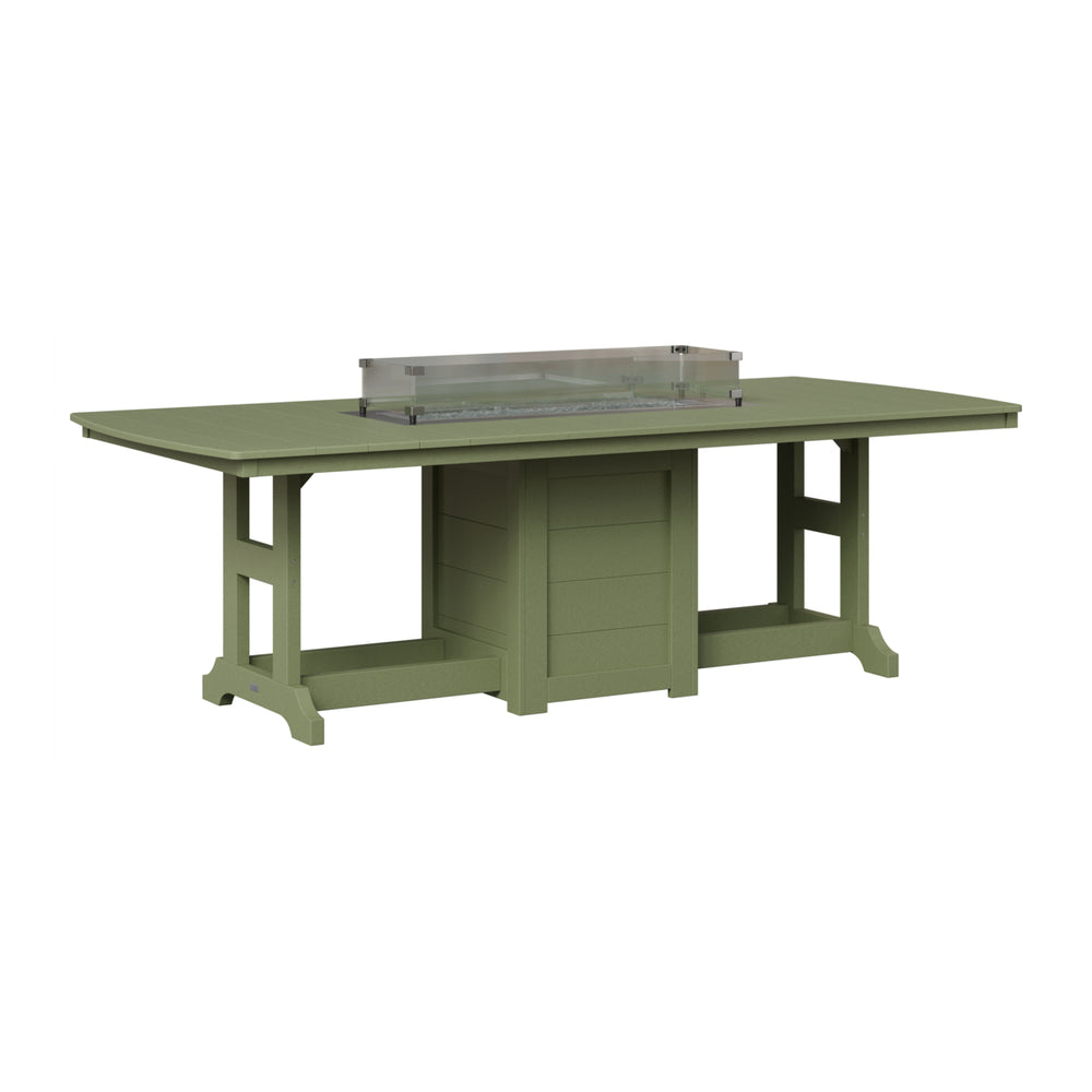 Berlin Gardens Garden Classic Standard Top 44" x 96" Rectangular Fire Counter Table