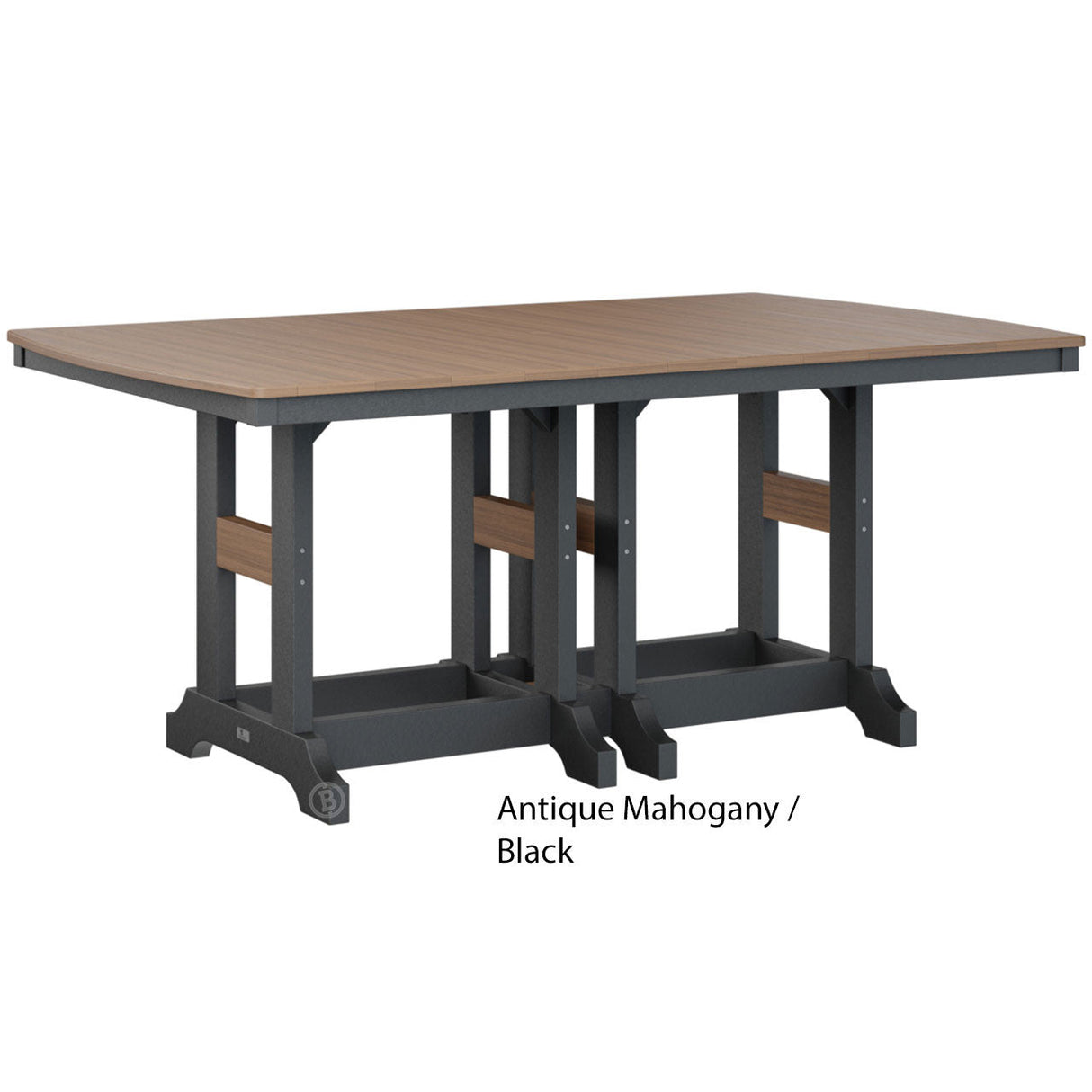 Berlin Gardens Garden Classic Standard Top 44" x 72" Rectangular Bar Table