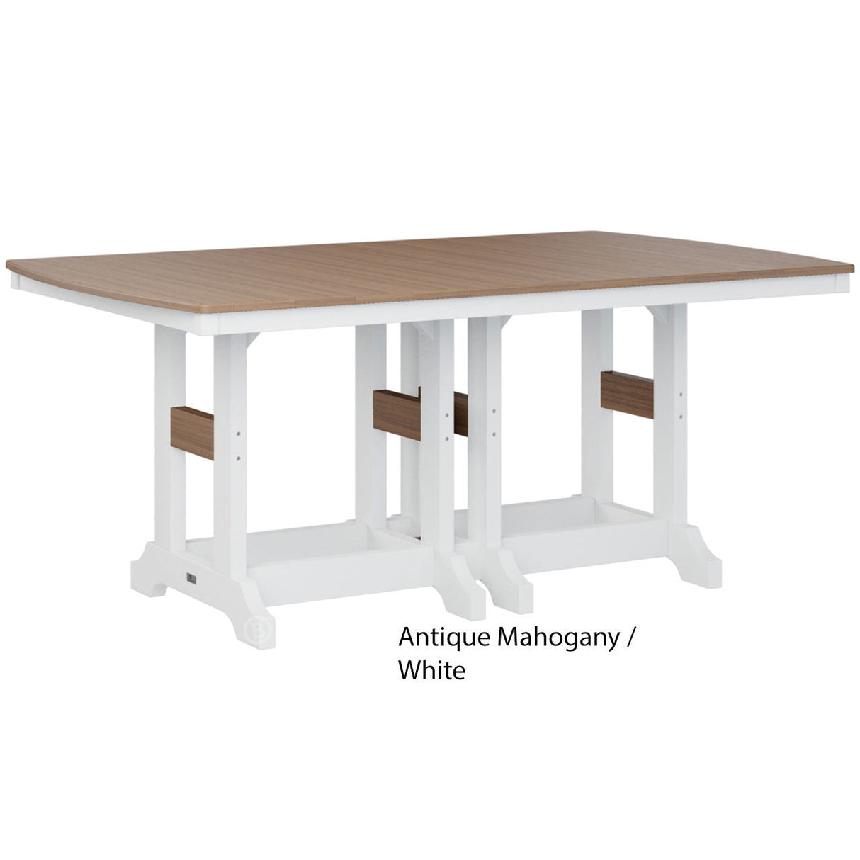 Berlin Gardens Garden Classic Standard Top 44" x 72" Rectangular Bar Table