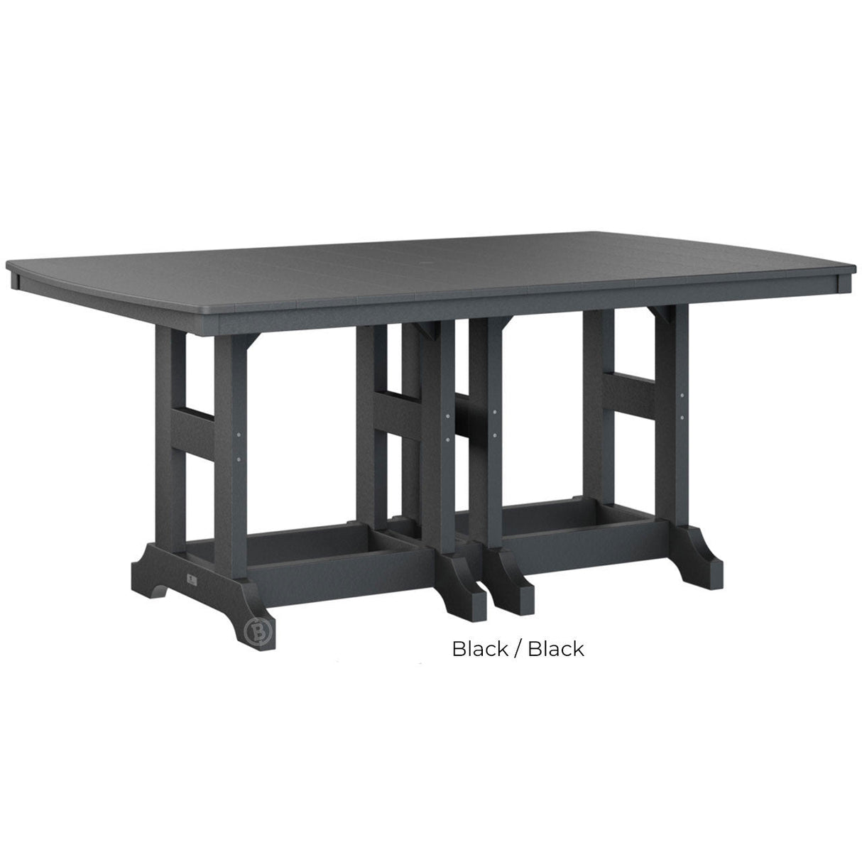 Berlin Gardens Garden Classic Standard Top 44" x 72" Rectangular Bar Table