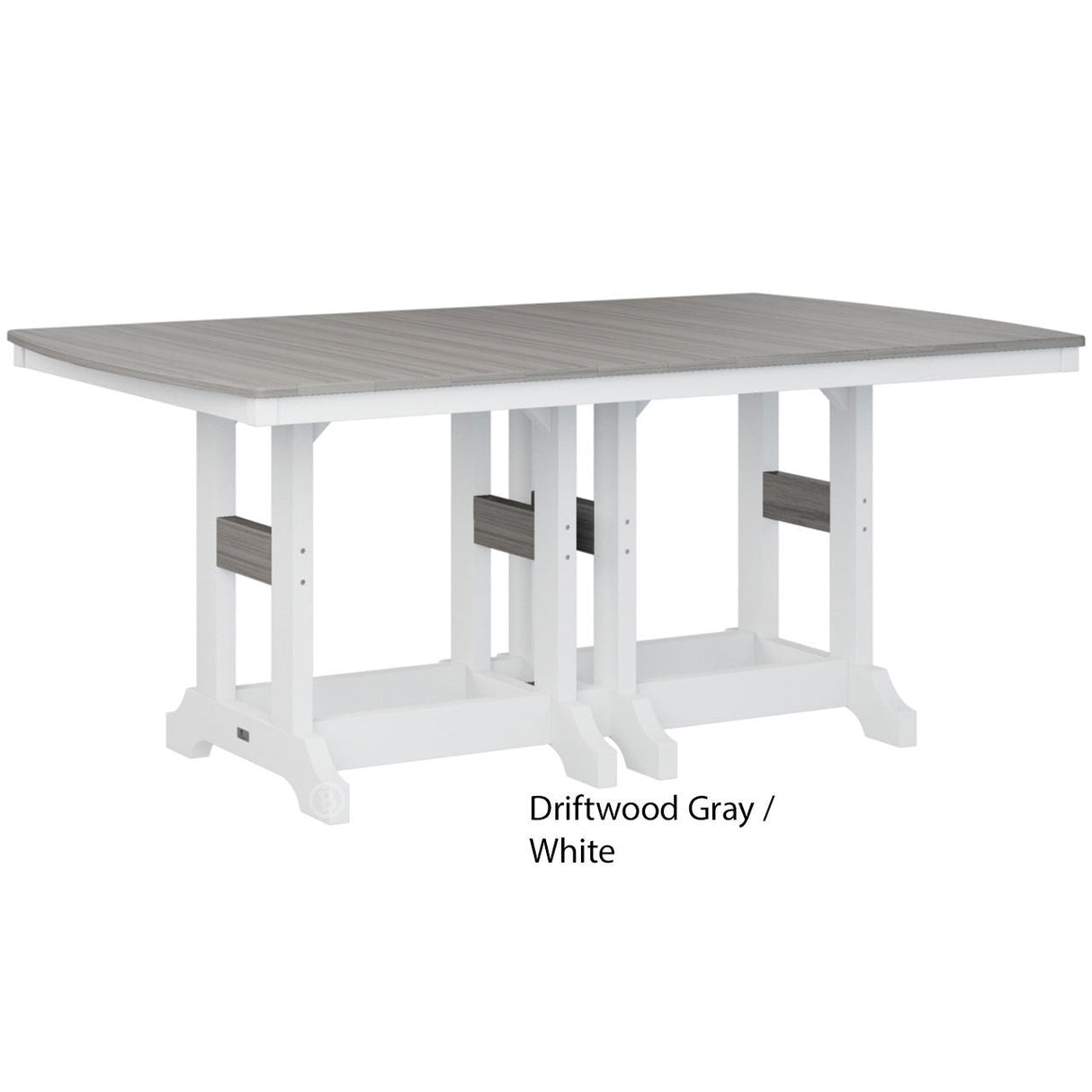 Berlin Gardens Garden Classic Standard Top 44" x 72" Rectangular Bar Table