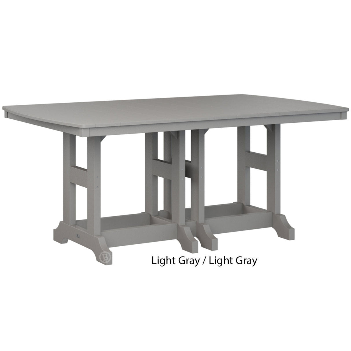Berlin Gardens Garden Classic Standard Top 44" x 72" Rectangular Bar Table