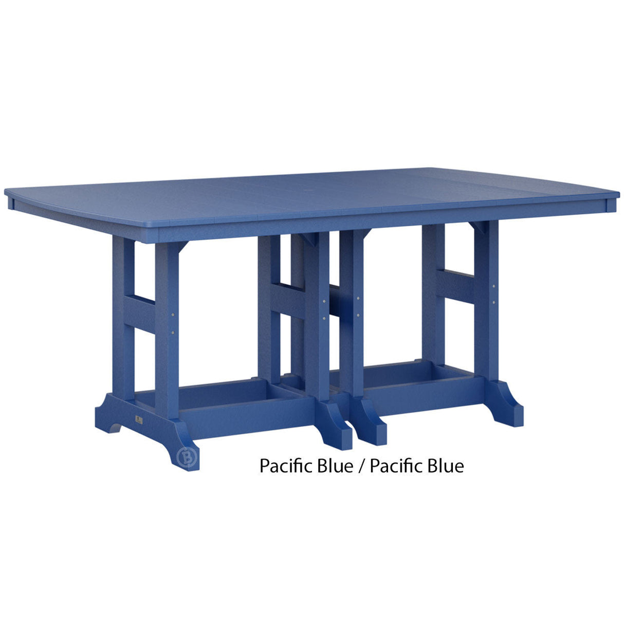 Berlin Gardens Garden Classic Standard Top 44" x 72" Rectangular Counter Table