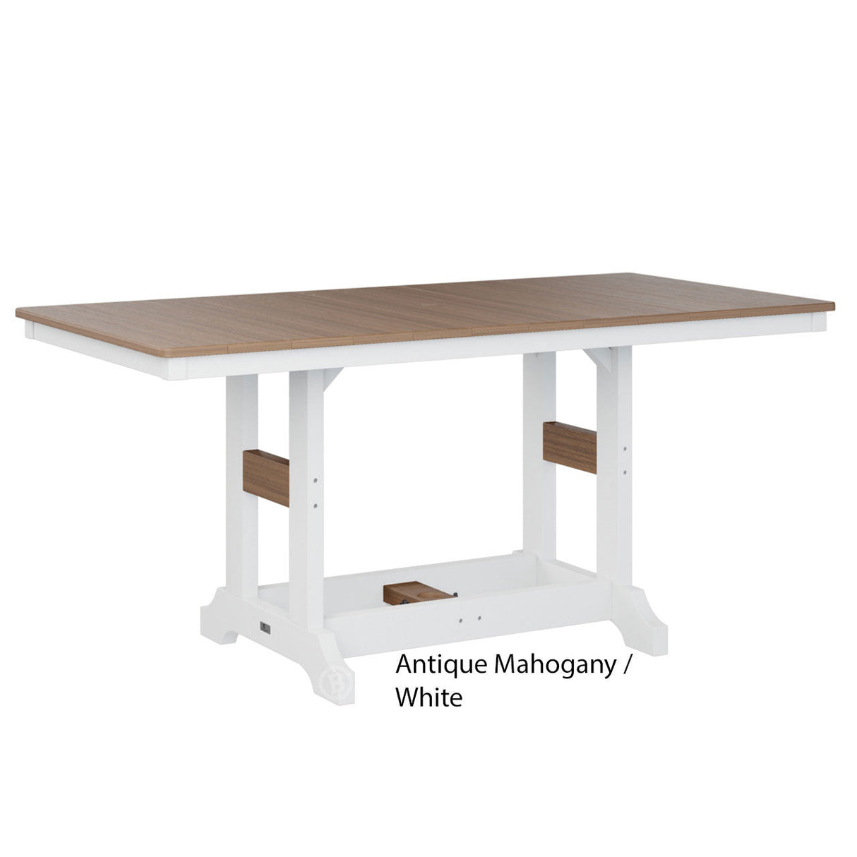 Berlin Gardens Garden Classic Standard Top 33" x 66" Rectangular Bar Table