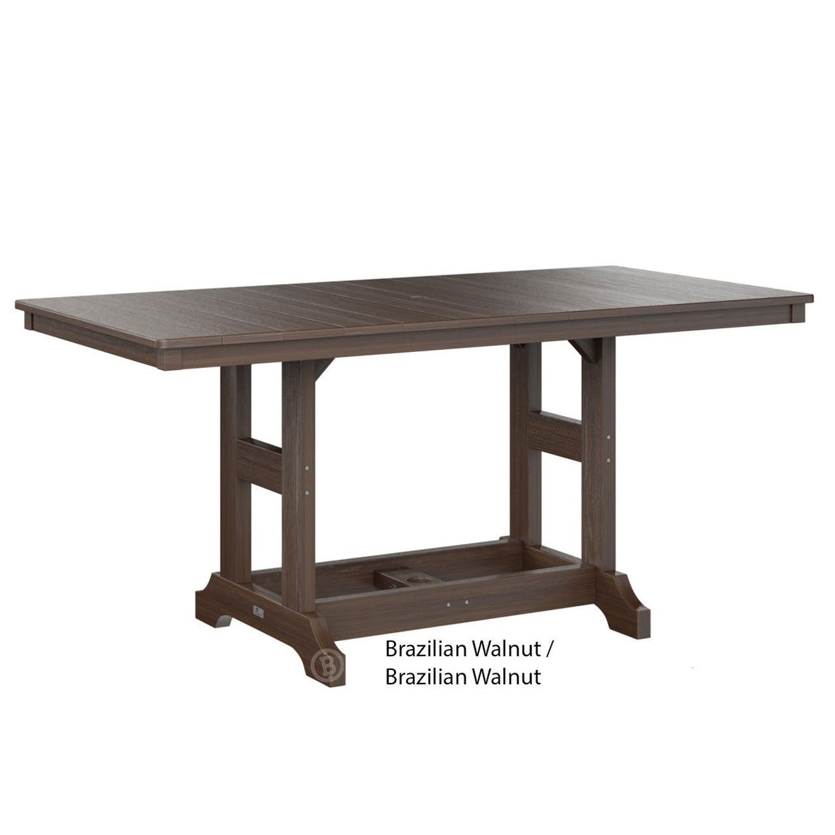 Berlin Gardens Garden Classic Standard Top 33" x 66" Rectangular Bar Table