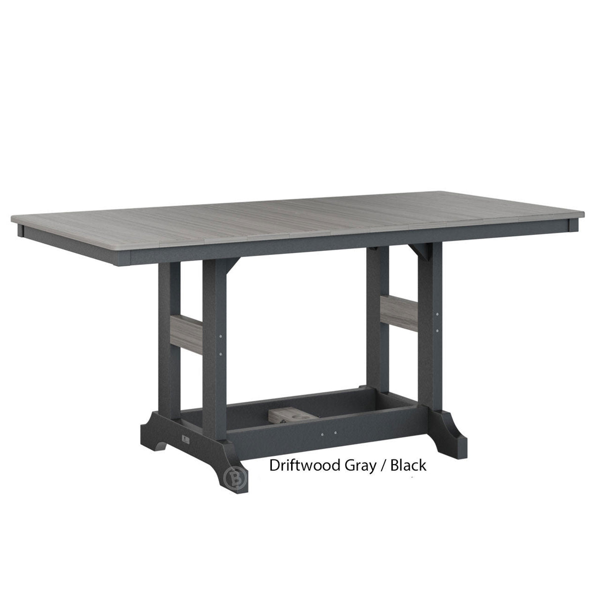 Berlin Gardens Garden Classic Standard Top 33" x 66" Rectangular Bar Table