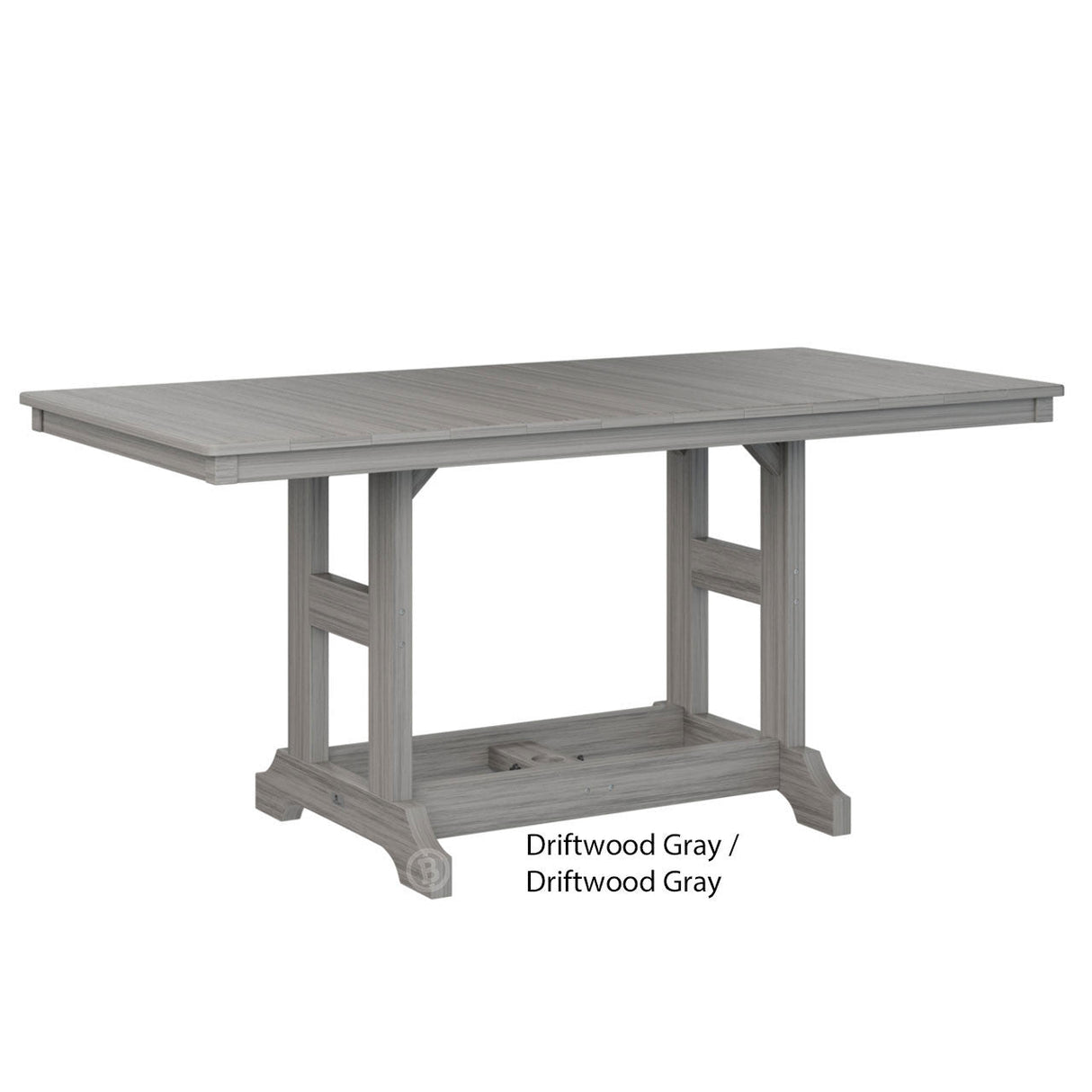 Berlin Gardens Garden Classic Standard Top 33" x 66" Rectangular Bar Table