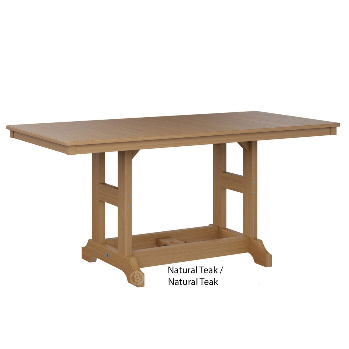 Berlin Gardens Garden Classic Standard Top 33" x 66" Rectangular Bar Table