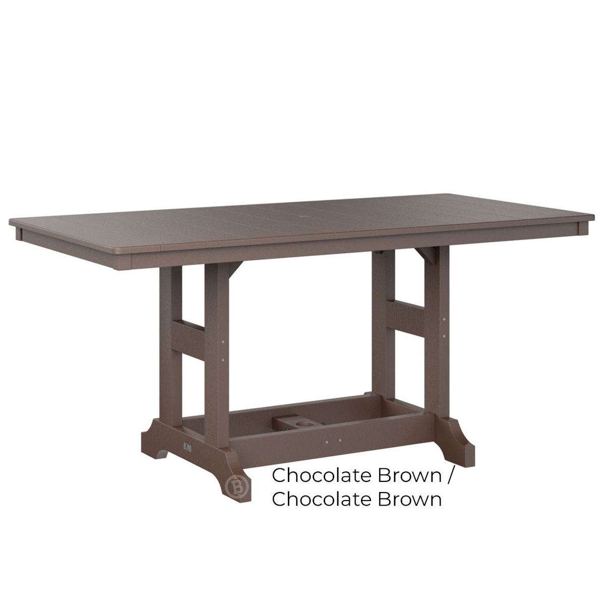 Berlin Gardens Garden Classic Standard Top 33" x 66" Rectangular Counter Table