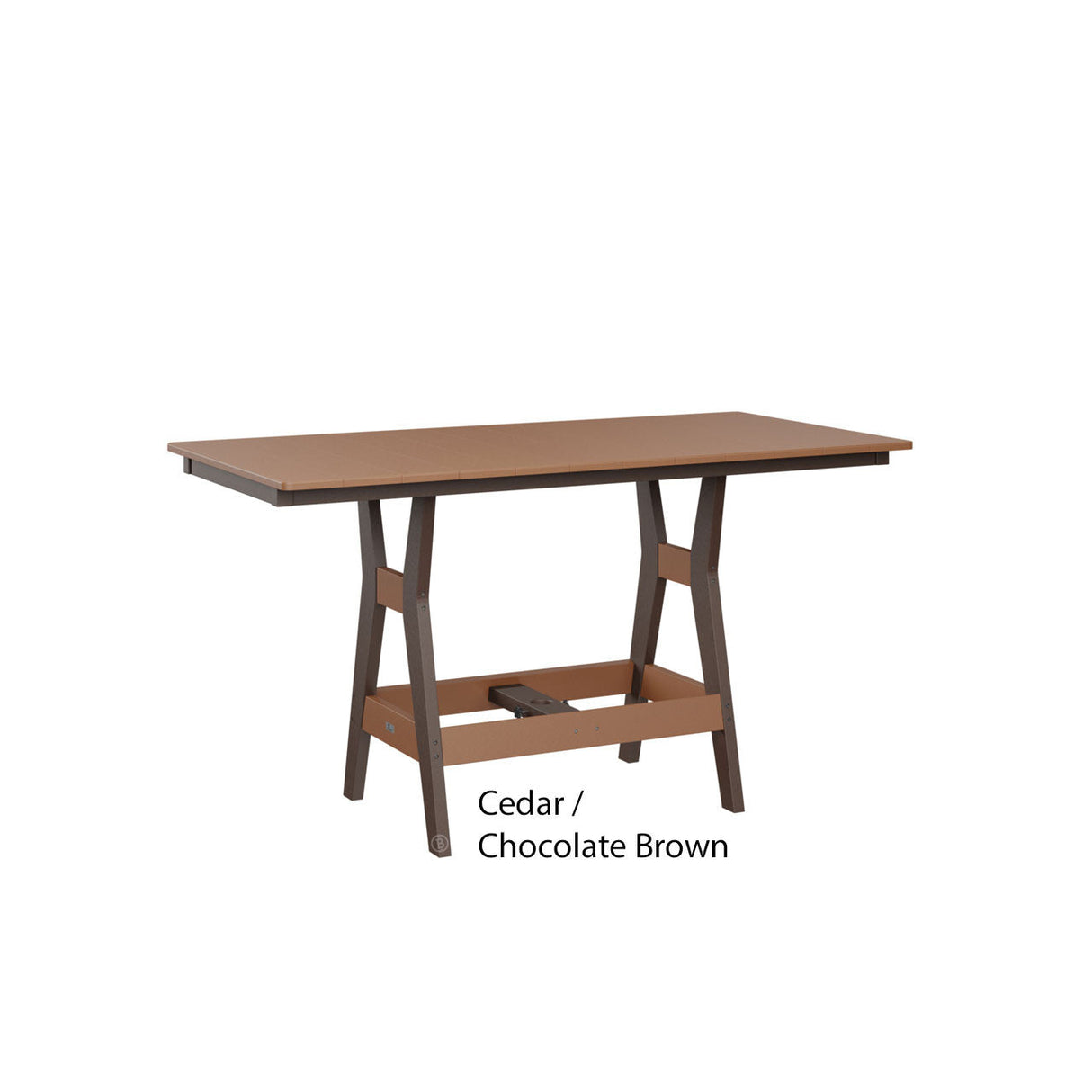 Berlin Gardens Harbor 33" x 66" Rectangular Dining Table