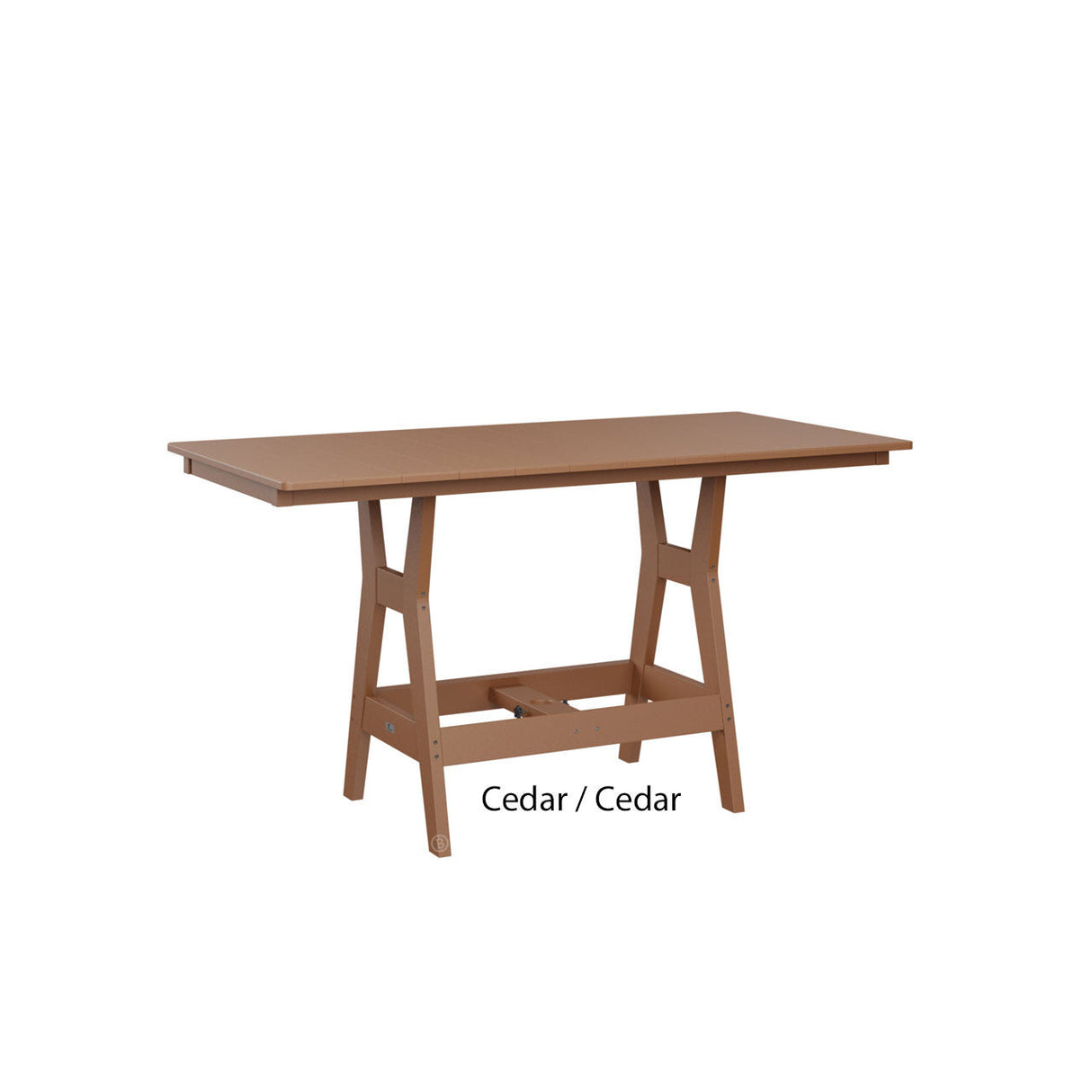Berlin Gardens Harbor 33" x 66" Rectangular Dining Table