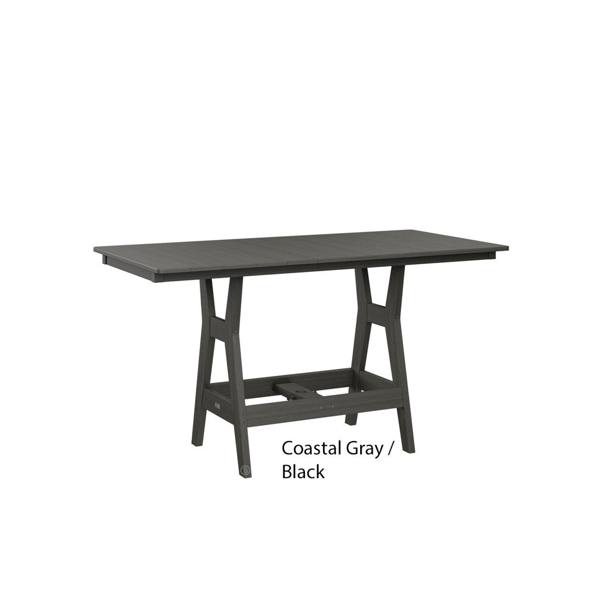 Berlin Gardens Harbor 33" x 66" Rectangular Dining Table