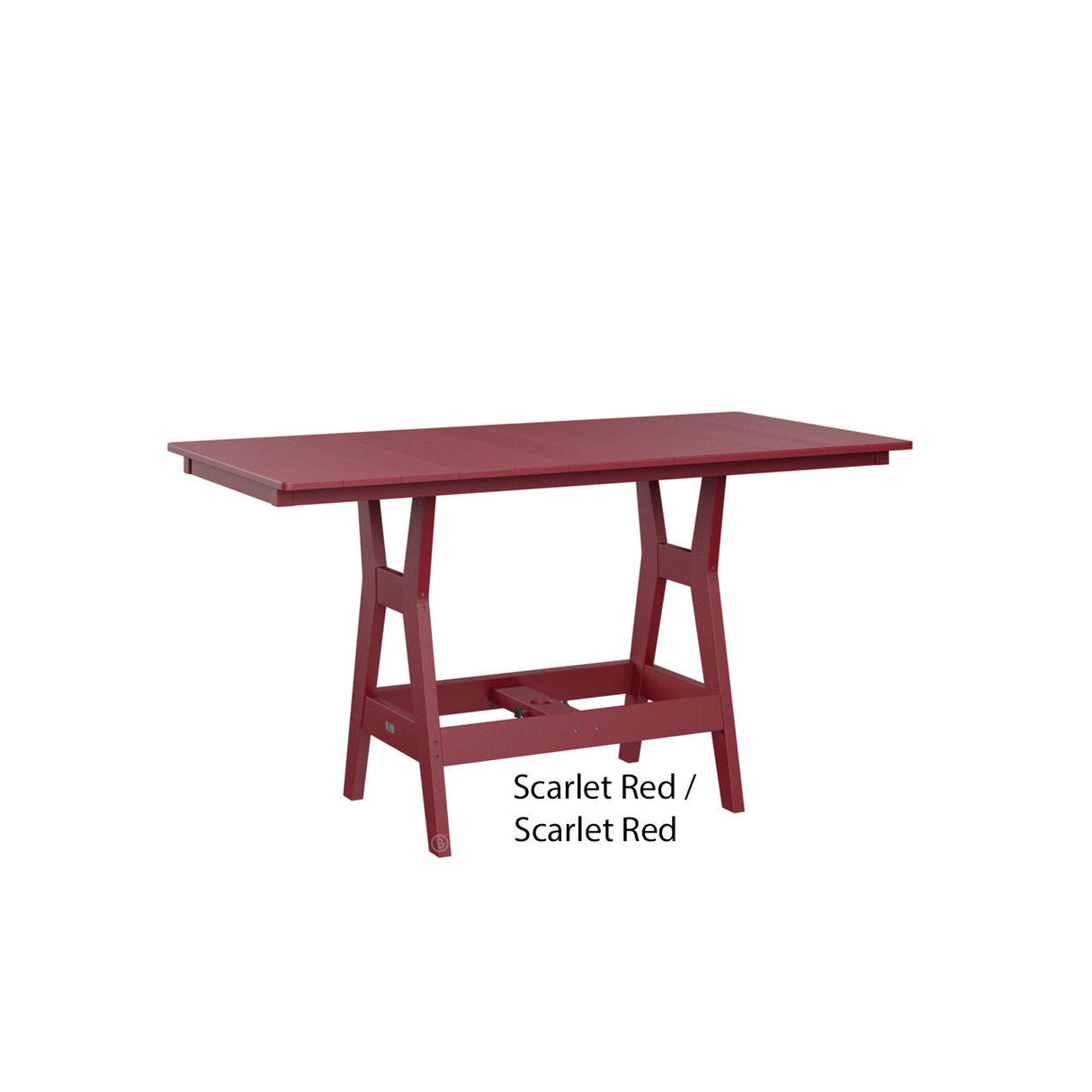 Berlin Gardens Harbor 33" x 66" Rectangular Dining Table