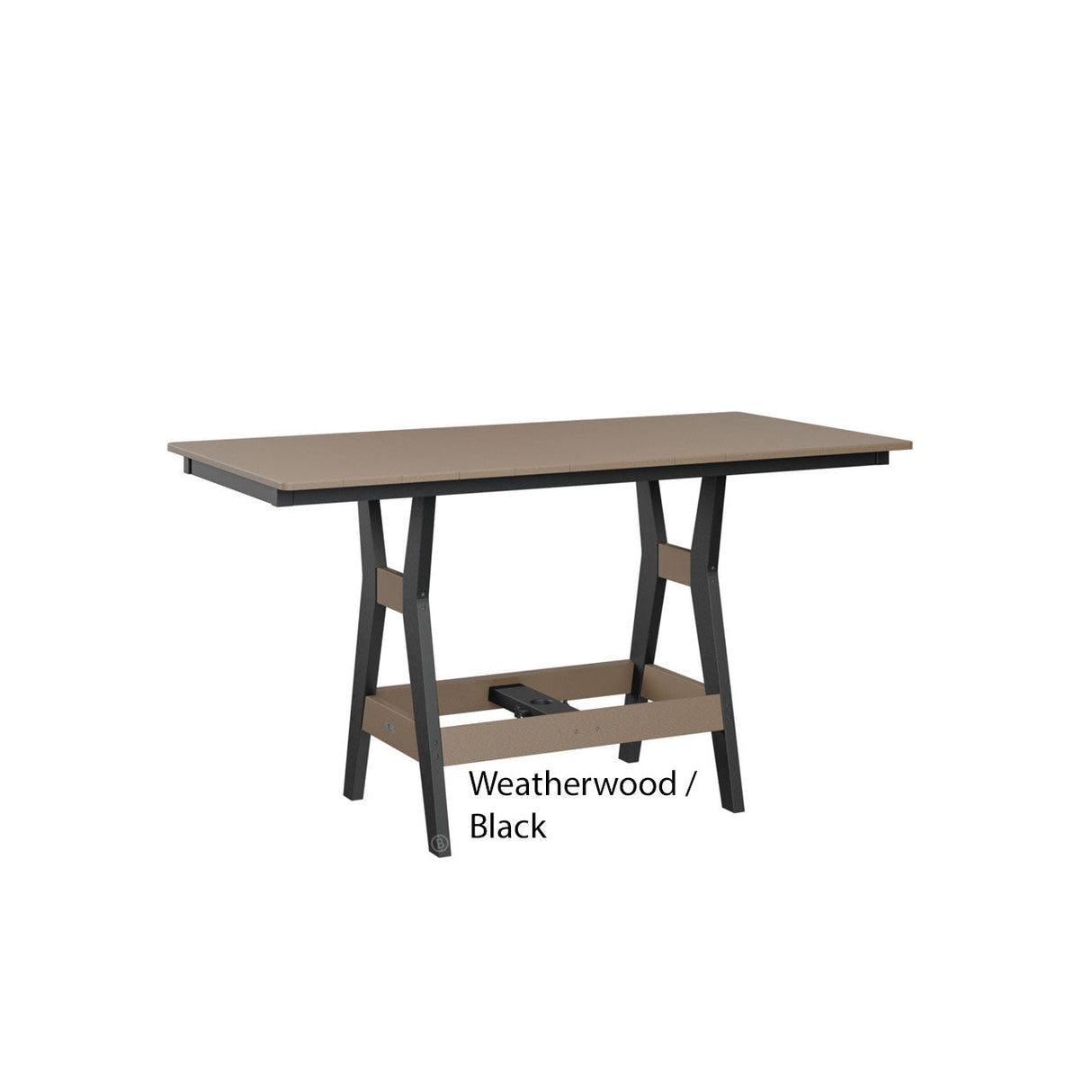 Berlin Gardens Harbor 33" x 66" Rectangular Dining Table