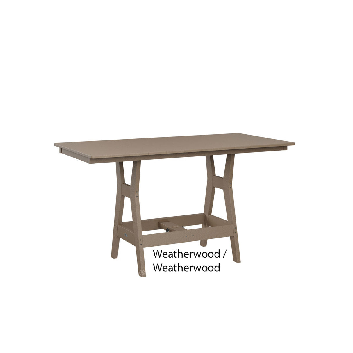 Berlin Gardens Harbor 33" x 66" Rectangular Dining Table