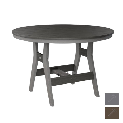 Berlin Gardens Harbor Counter Tables 48" Round Counter Table with Hammered Top