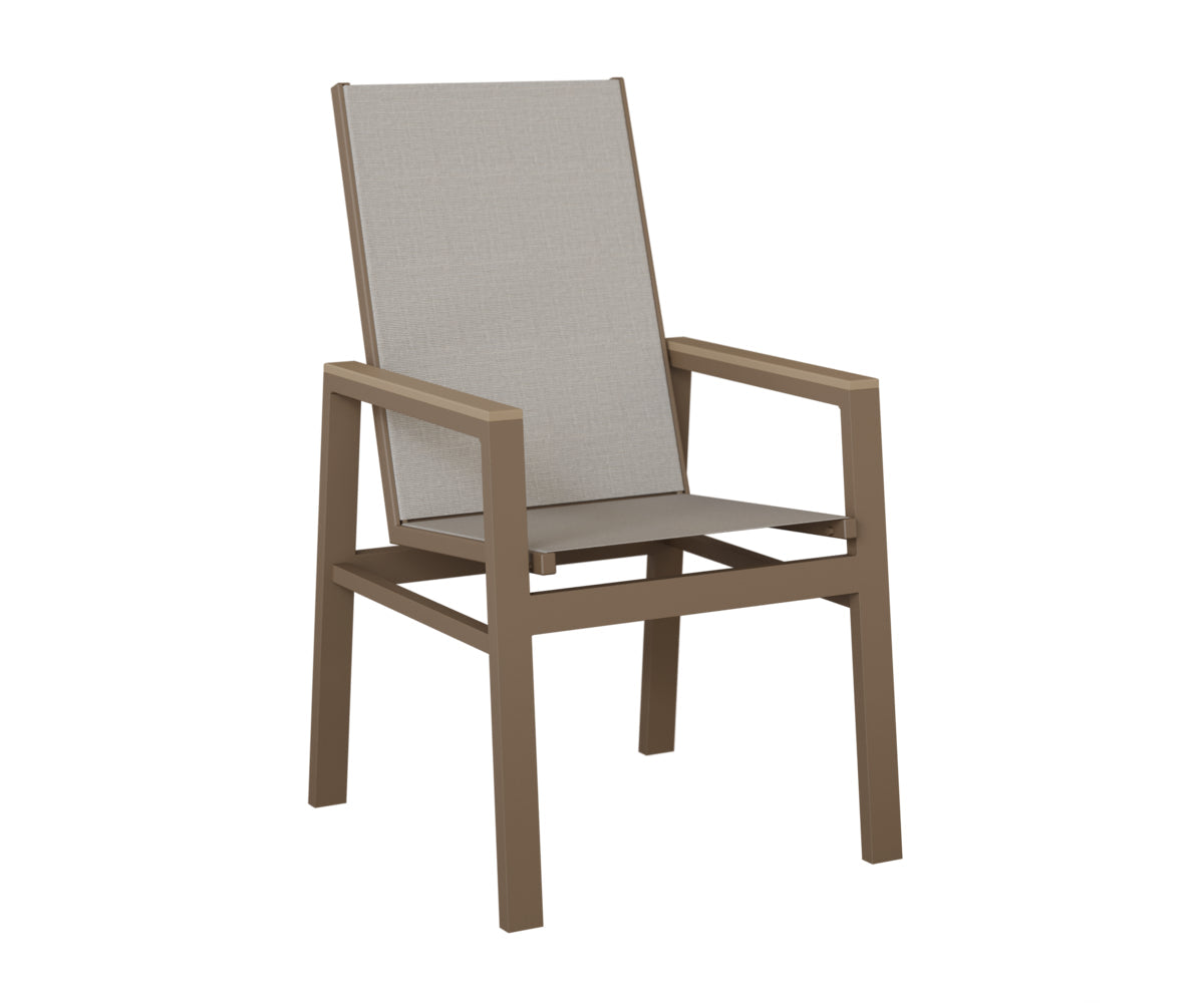 Berlin Gardens Vida High Back Padded Sling Dining Chair