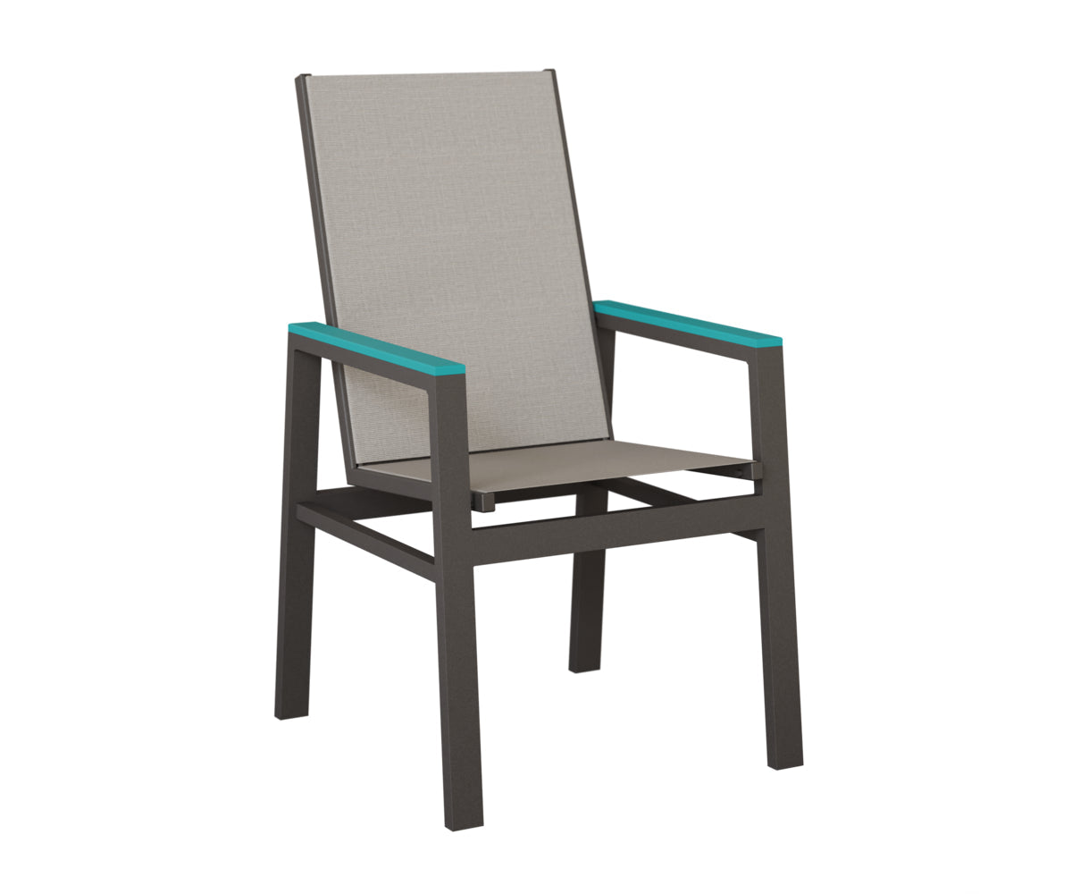 Berlin Gardens Vida High Back Padded Sling Dining Chair