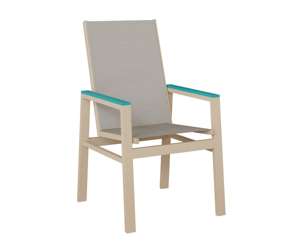 Berlin Gardens Vida High Back Padded Sling Dining Chair