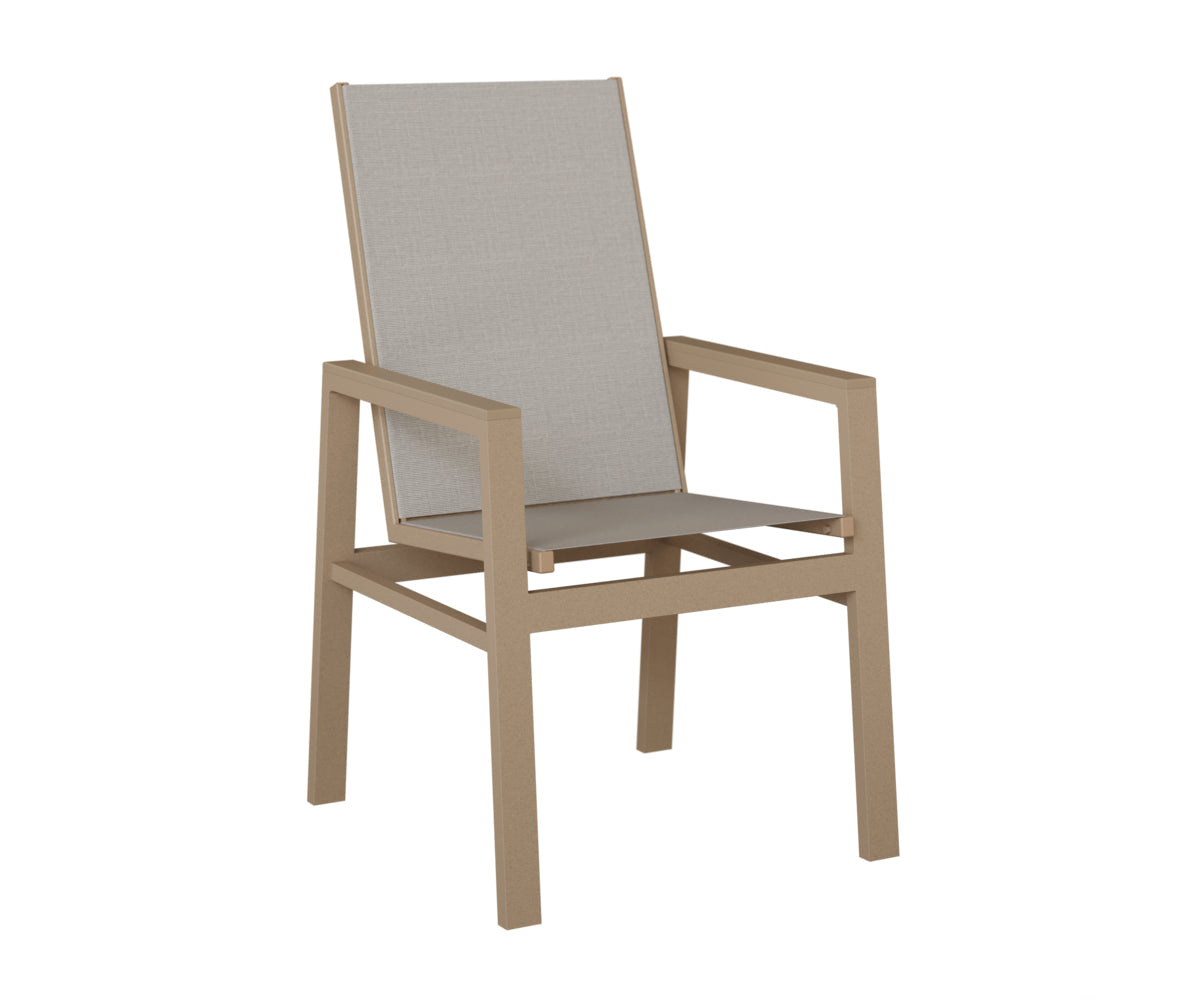 Berlin Gardens Vida High Back Padded Sling Dining Chair