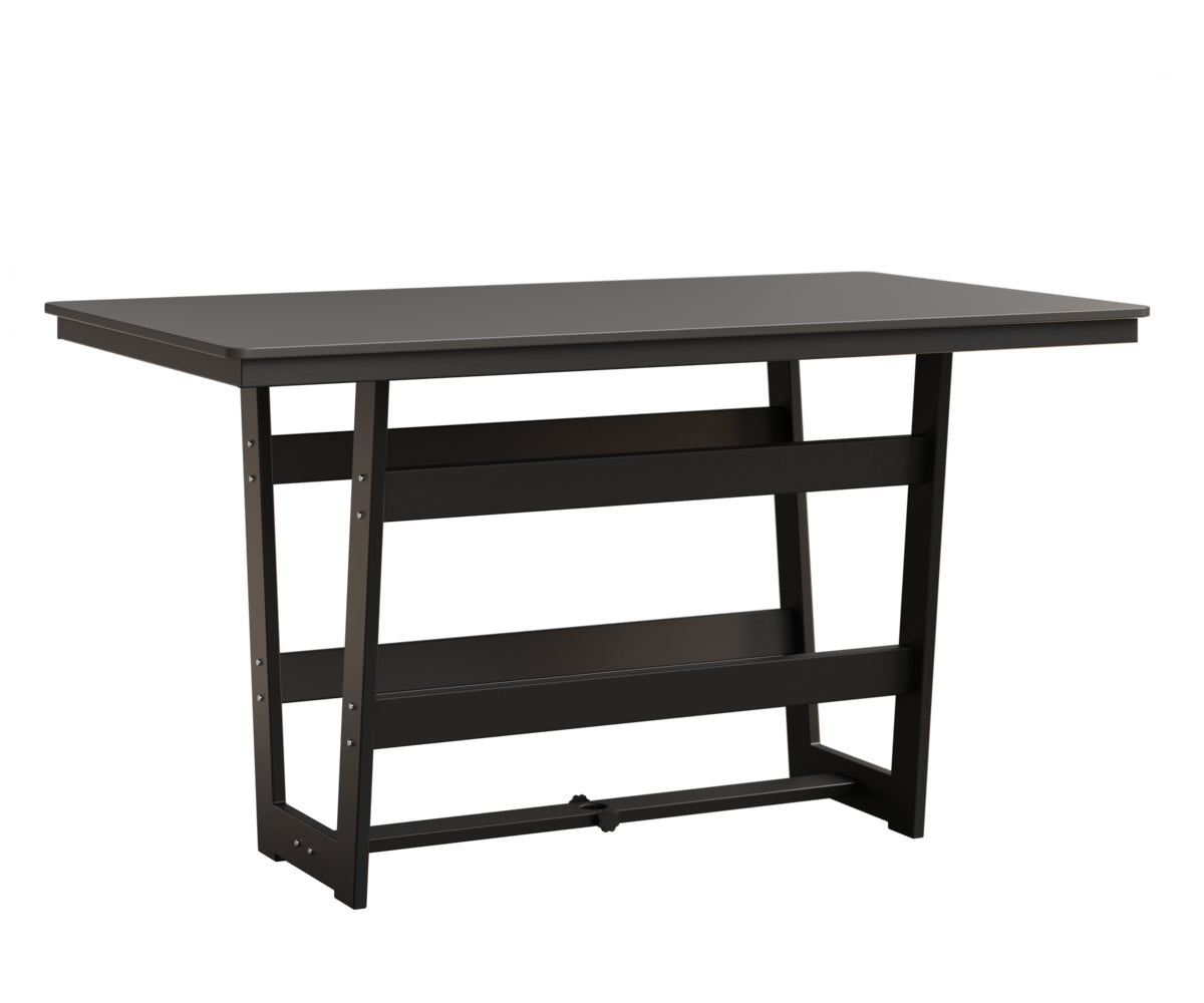 Berlin Gardens MGP Hudson Bar Height 40" x 70" Rectangle Table with Hammered Top