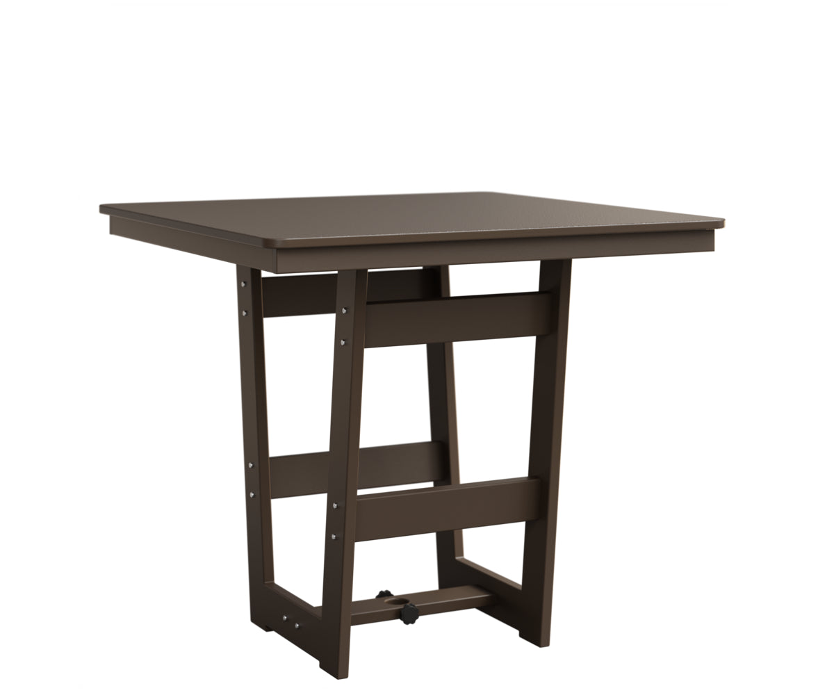 Berlin Gardens MGP Hudson Counter Height 40" x 40" Square Table with Hammered Top