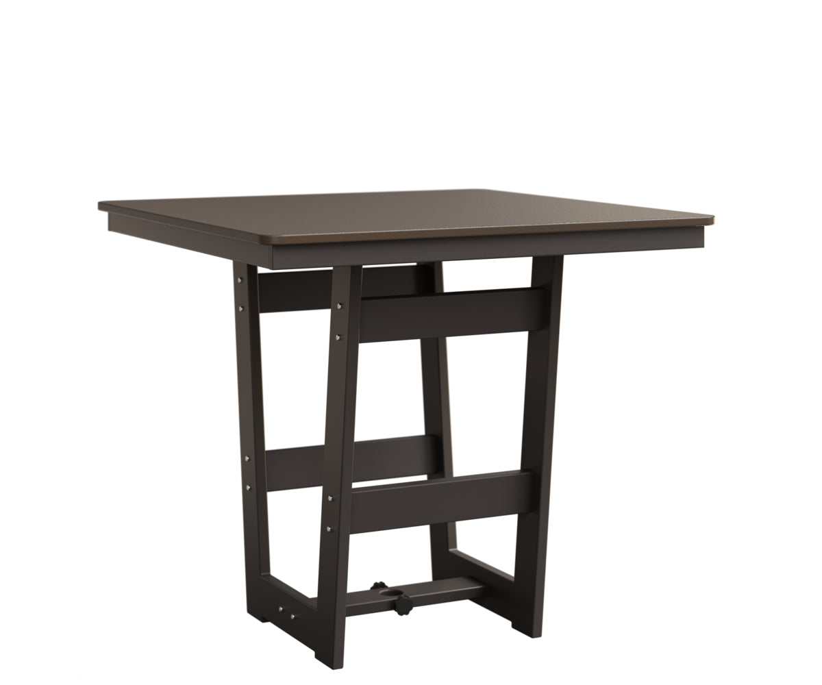 Berlin Gardens MGP Hudson Counter Height 40" x 40" Square Table with Hammered Top