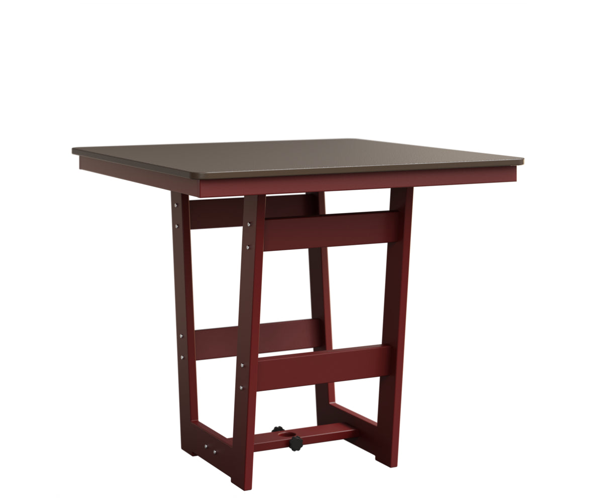 Berlin Gardens MGP Hudson Counter Height 40" x 40" Square Table with Hammered Top