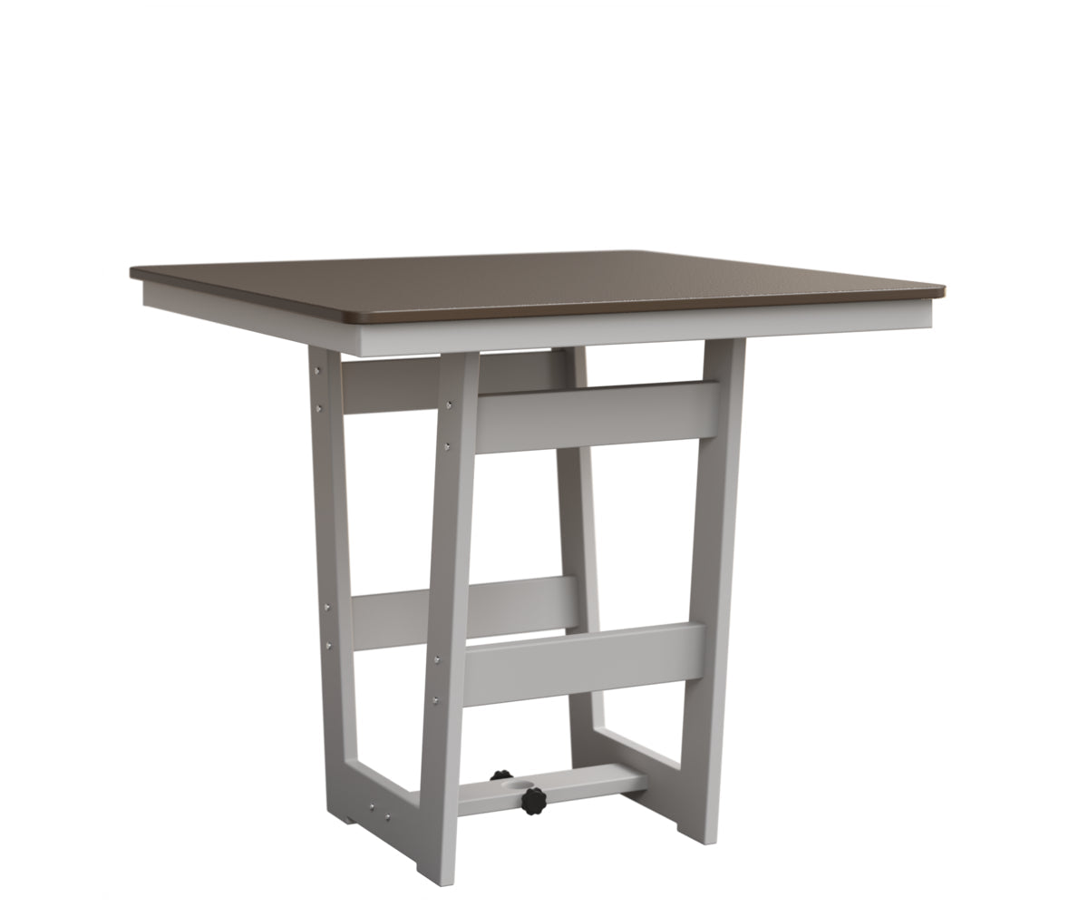 Berlin Gardens MGP Hudson Counter Height 40" x 40" Square Table with Hammered Top